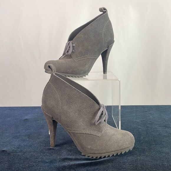 Pedro Garcia New Grey Suede Booties - Picture 1 of 7